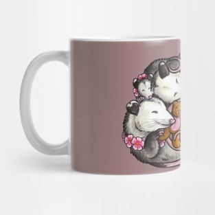 Sleeping Virginia Opossum pile Mug